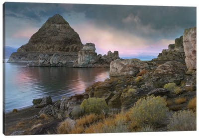 Pyramid Lake, Nevada Canvas Art Print - Lake Art