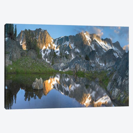 Reflections In Wasco Lake, Twenty Lakes Basin, Sierra Nevada, California Canvas Print #TFI880} by Tim Fitzharris Canvas Artwork