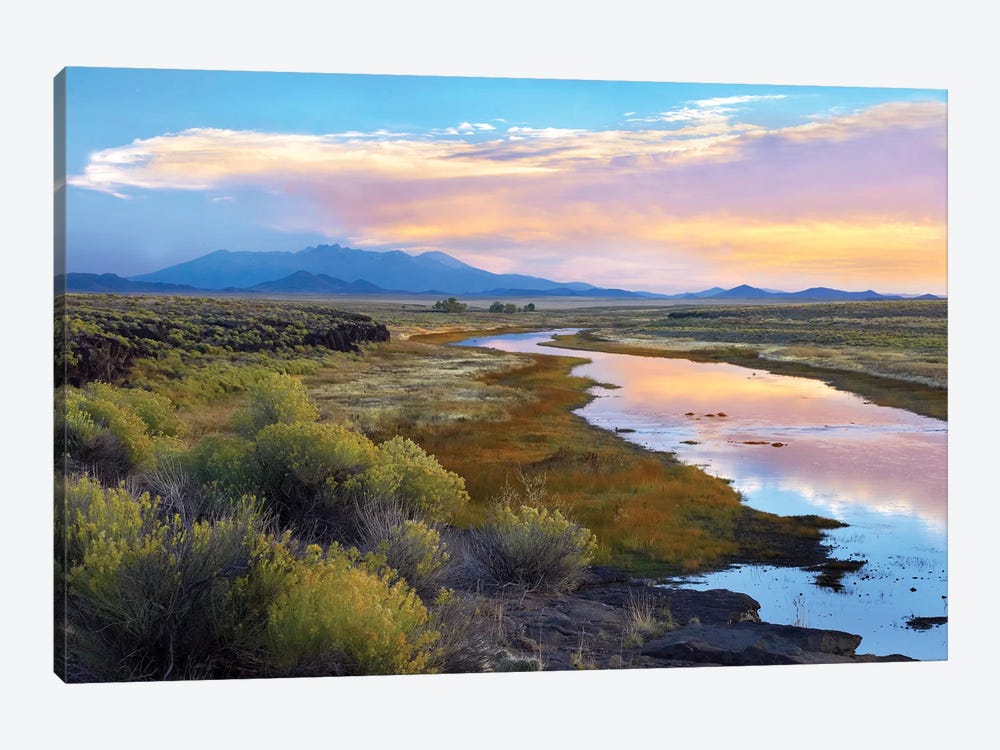 Rio Grande And The Sangre De Cristo Mountains, Colorado by Tim Fitzharris 1-piece Canvas Print