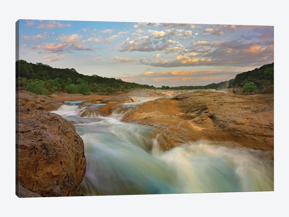 River In Pedernales Falls State Park, Texas by Tim Fitzharris 1-piece Canvas Art