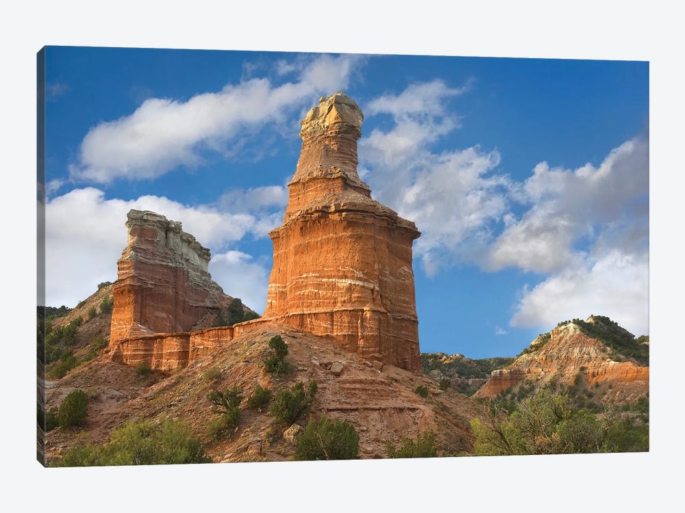 Rock Formation Called The Lighthouse, Palo Duro Canyon State Park, Texas by Tim Fitzharris 1-piece Canvas Artwork