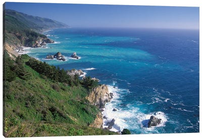 Big Sur Coast From Near Grimes Point, California Canvas Art Print - Tim Fitzharris