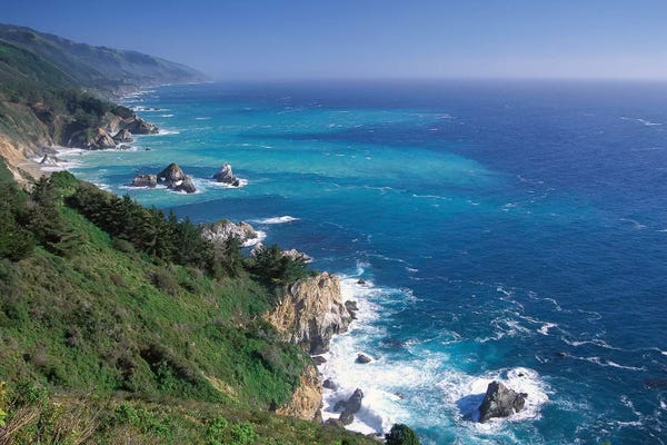 Big Sur Coast From Near Grimes Point, California