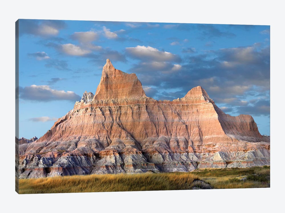 Sandstone Striations And Erosional Features, Badlands National Park, South Dakota by Tim Fitzharris 1-piece Canvas Wall Art