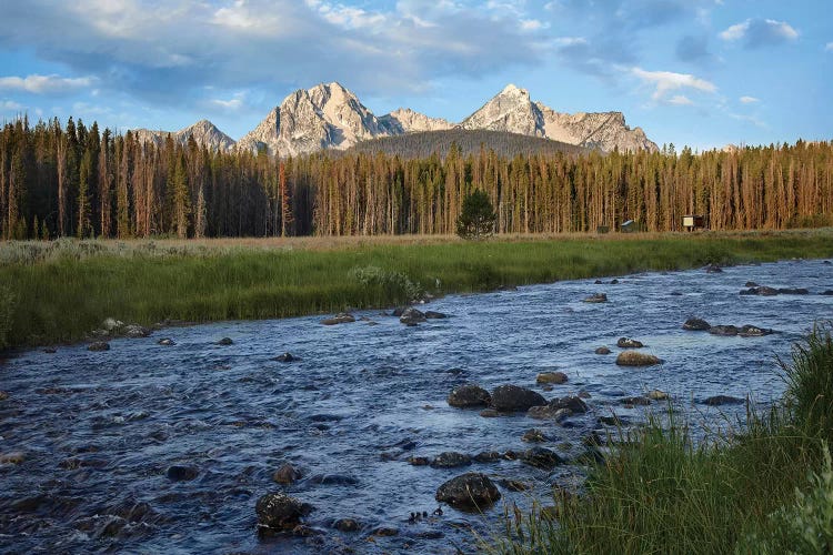 Sawtooth Range And Stanley Lake Creek, Idaho