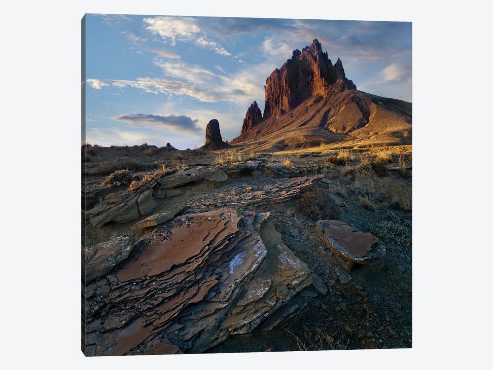 Shiprock, The Basalt Core Of An Extinct Volcano, New Mexico III by Tim Fitzharris 1-piece Canvas Print