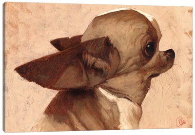 Profile-Chihuahua Canvas Art Print