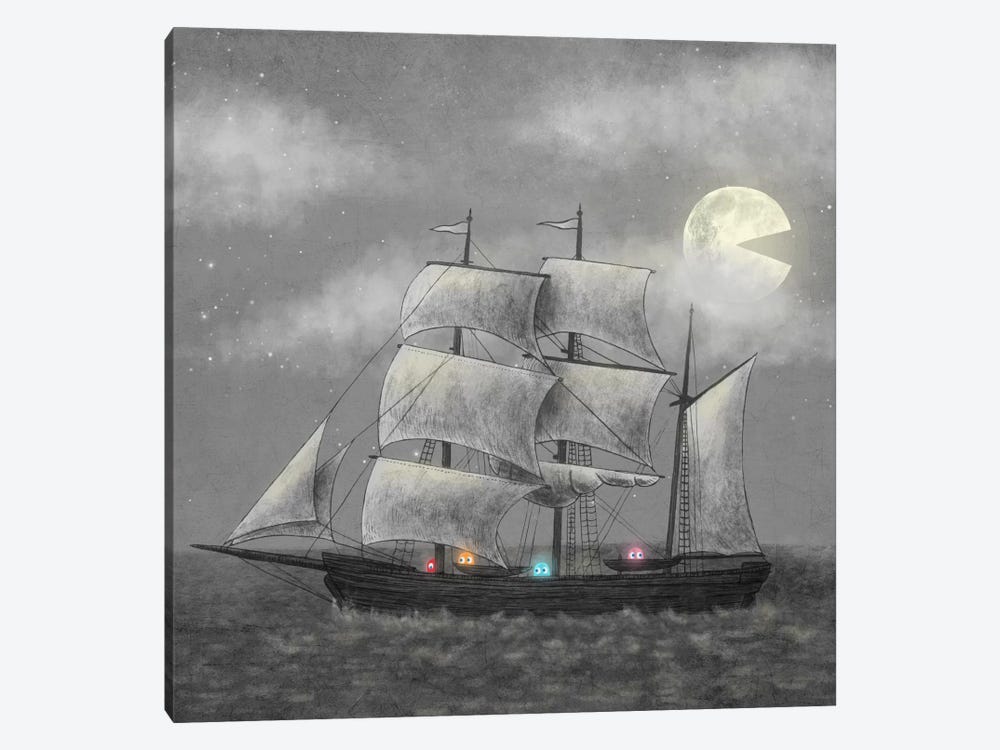 Ghost Ship Square by Terry Fan 1-piece Canvas Artwork