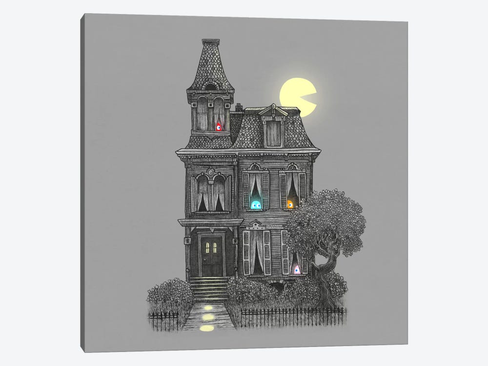 Haunted By The 80's Square by Terry Fan 1-piece Canvas Art