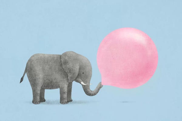 Terry Fan: Jumbo Bubble Gum Blue by Terry Fan