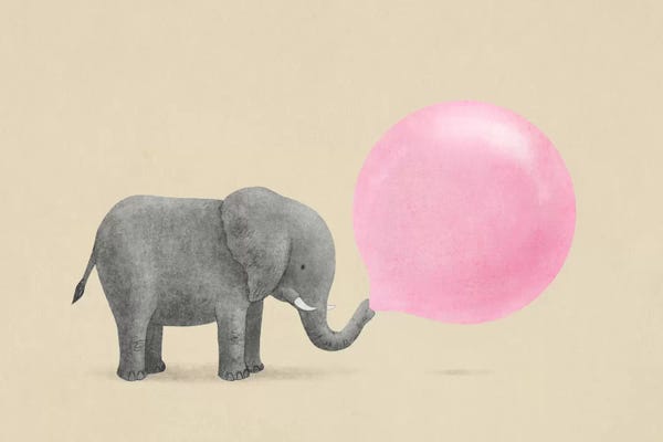 Animal Illustrations: Jumbo Bubble Gum by Terry Fan