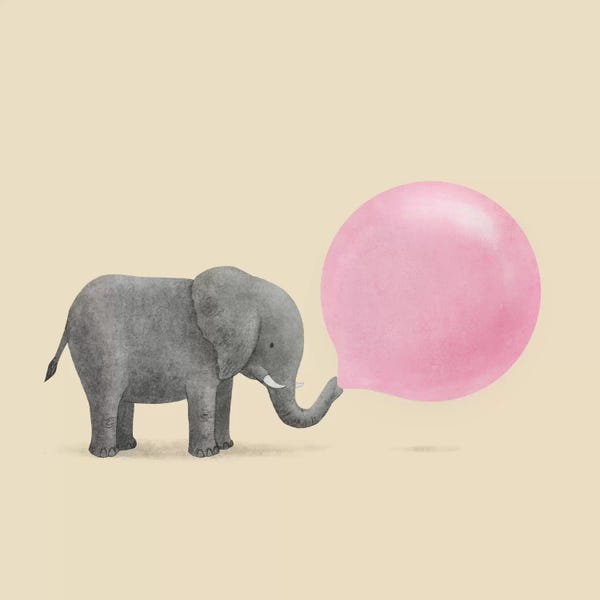 Children's Illustrations: Jumbo Bubble Gum Square by Terry Fan