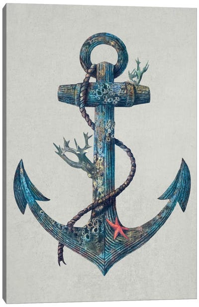 Lost at Sea #1 Canvas Art Print - Kids Nautical & Ocean Life Art