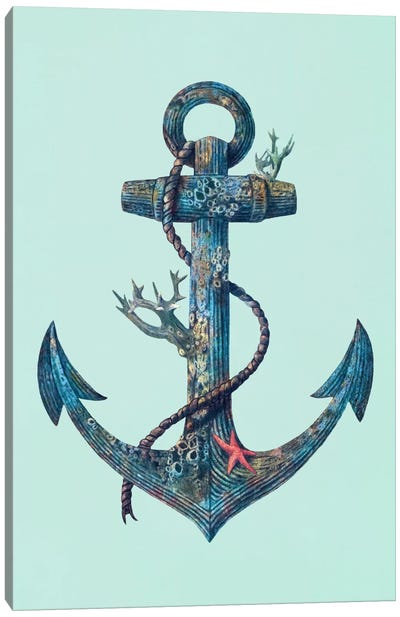 Lost at Sea #2 Canvas Art Print - Kids Nautical Art
