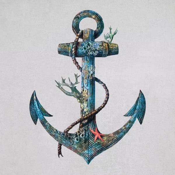 Kids Nautical Art: Lost at Sea Square #1 by Terry Fan