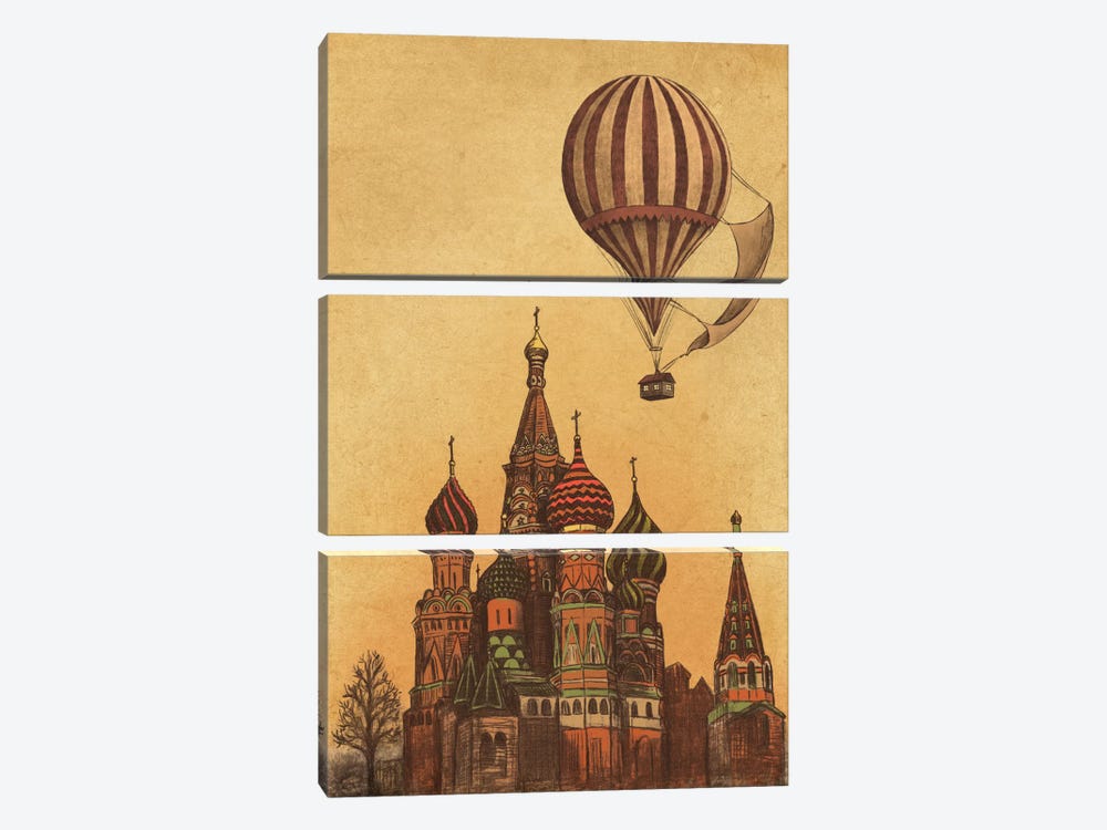 Moving To Moscow by Terry Fan 3-piece Canvas Art