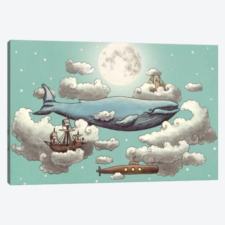 Ocean Meets Sky #2 Canvas Print #TFN146} by Terry Fan Canvas Art Print