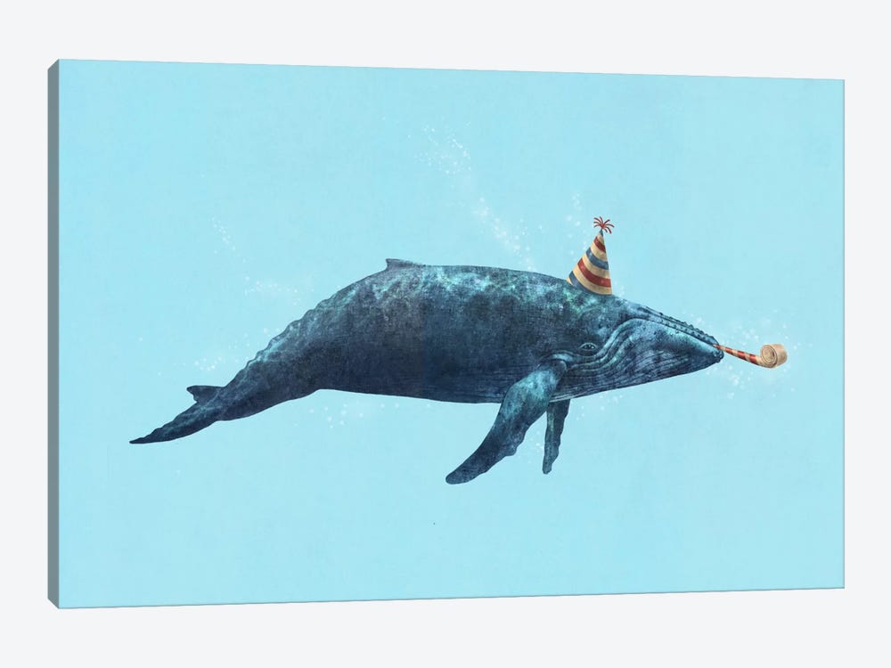 Party Whale Landscape by Terry Fan 1-piece Canvas Art Print