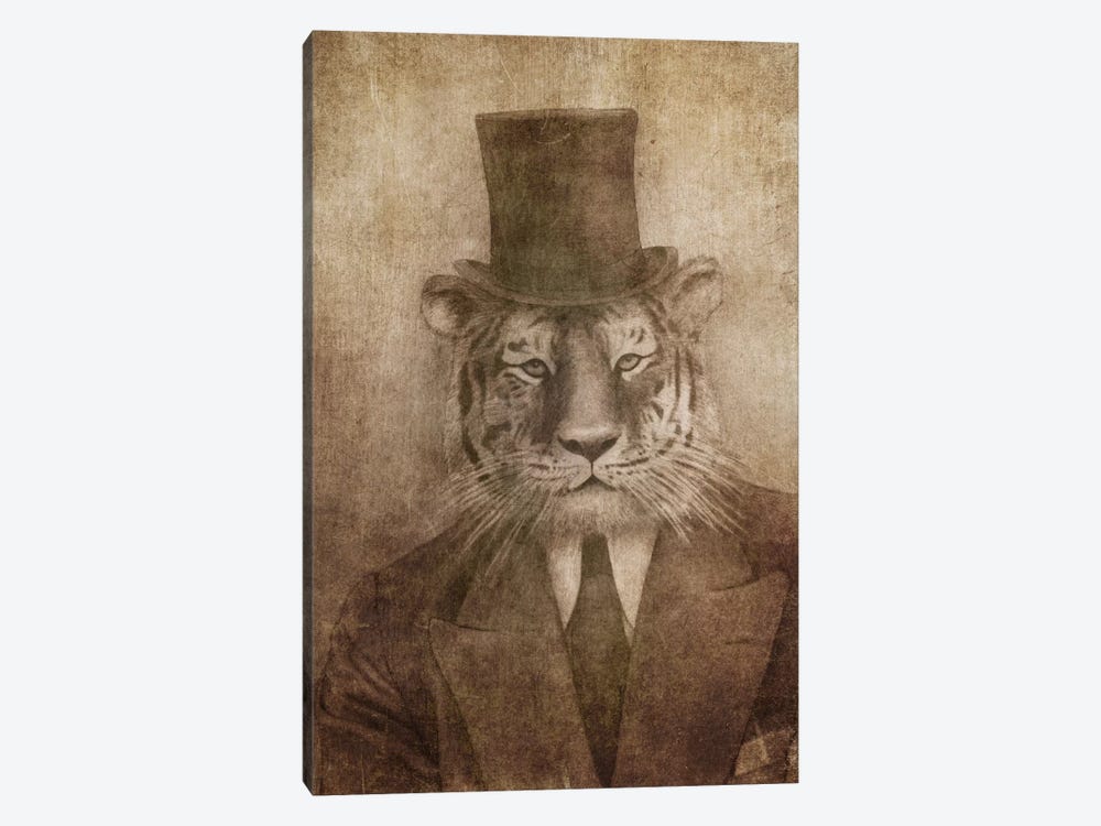 Sir Tiger by Terry Fan 1-piece Canvas Wall Art