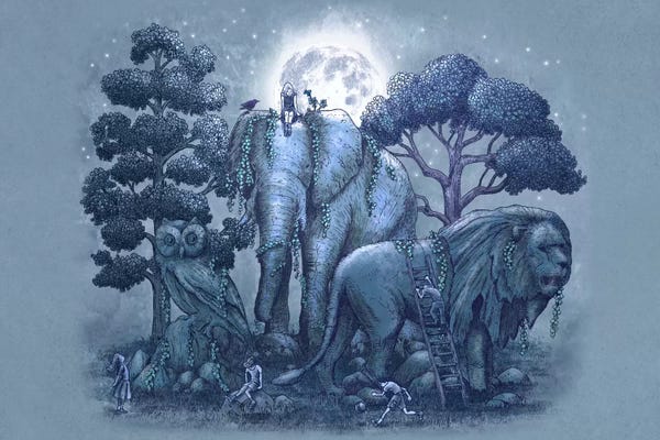 Children's Illustrations: Stone Garden by Terry Fan