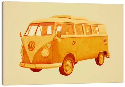 Summer Ride Canvas Art Print - Volkswagen