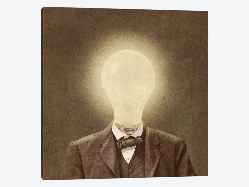 The Idea Man Square by Terry Fan 1-piece Canvas Wall Art