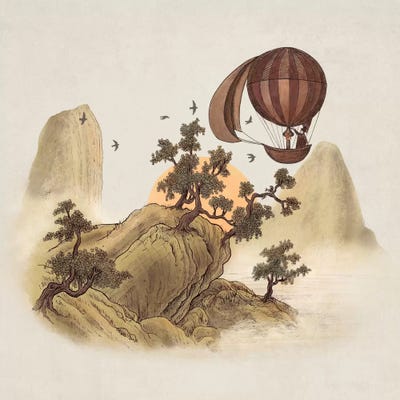 The Journey Square by Terry Fan art print