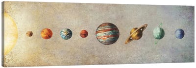 The Solar System Canvas Art Print - Book Illustrations 