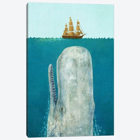 The Whale Canvas Print #TFN208} by Terry Fan Canvas Print