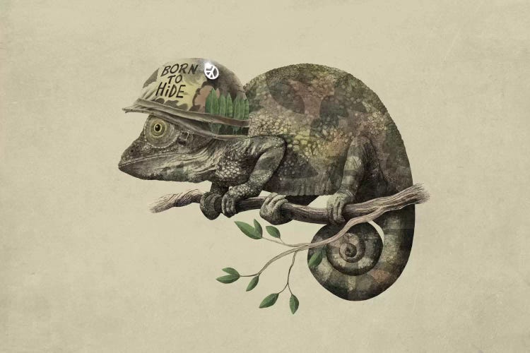 Born to Hide Landscape by Terry Fan wall art
