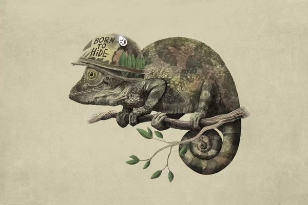 Chameleons: Born to Hide Landscape by Terry Fan