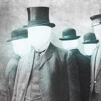 Business as Usual Square by Terry Fan canvas print