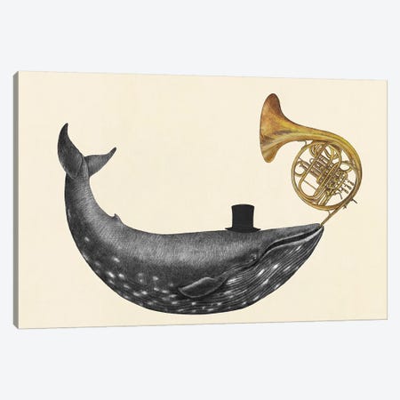 Whale Song Canvas Print #TFN228} by Terry Fan Art Print