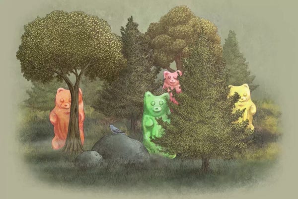 Children's Illustrations: Wild Jelly Bears by Terry Fan