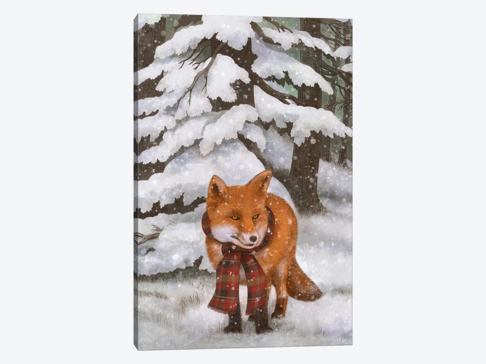 Winter Fox by Terry Fan 1-piece Canvas Artwork