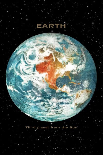 Earth II by Terry Fan metal wall art