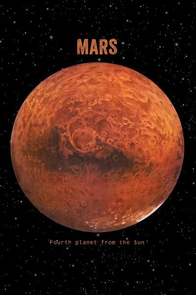 Mars by Terry Fan metal wall art