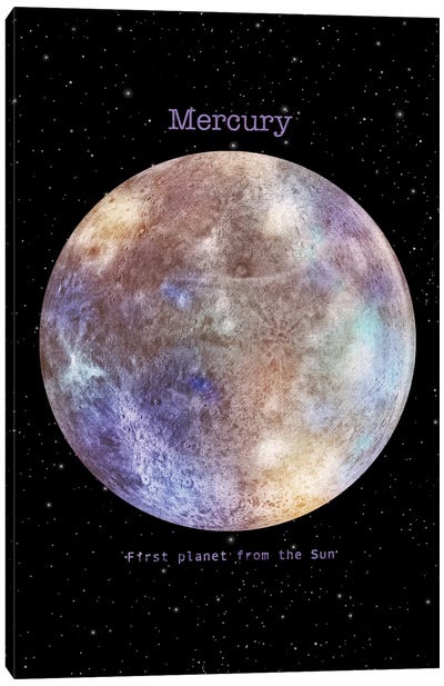 Mercury Canvas Art Print - Pantone Ultra Violet 2018