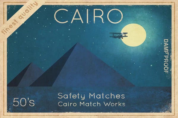 Pyramids: Cairo Safety Matches #2 by Terry Fan
