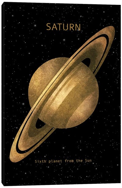 Saturn Canvas Art Print - Saturn