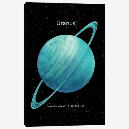 Uranus Canvas Print #TFN253} by Terry Fan Canvas Wall Art