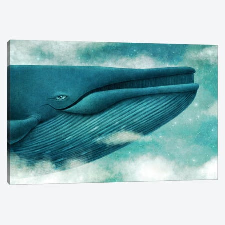 Dream Of The Blue Whale Canvas Print #TFN259} by Terry Fan Canvas Wall Art