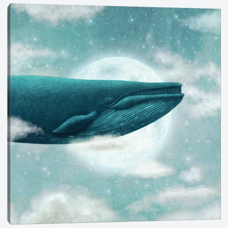 In The Clouds Square Canvas Print #TFN263} by Terry Fan Canvas Print