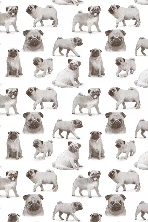 Pug Pattern Portrait