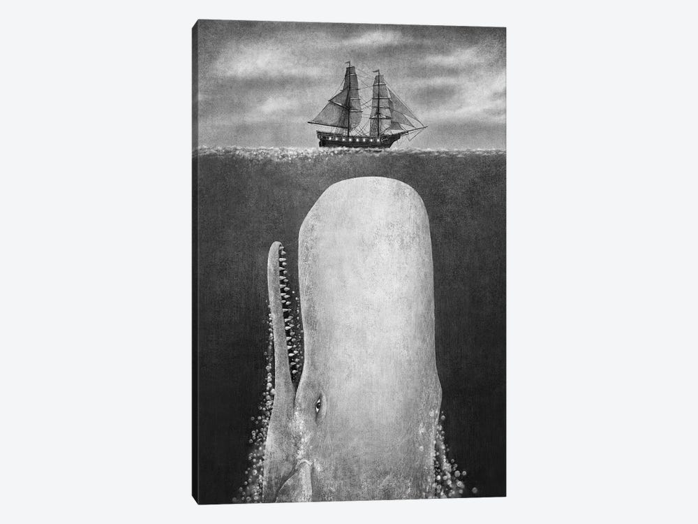 The Whale Grayscale by Terry Fan 1-piece Art Print