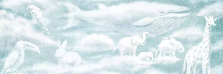 Cloud Animal Endpapers II by Terry Fan wall art