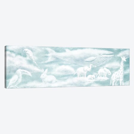 Cloud Animal Endpapers II Canvas Print #TFN285} by Terry Fan Canvas Wall Art