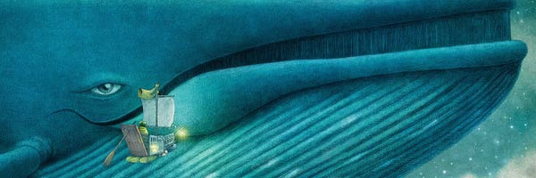 Book illustrations: Finn And The Blue Whale by Terry Fan