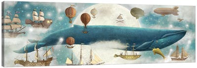 In The Clouds II Canvas Art Print - Children's Illustrations 