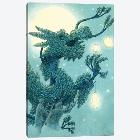 Lighting The Dragon Tree Canvas Print #TFN306} by Terry Fan Canvas Art Print